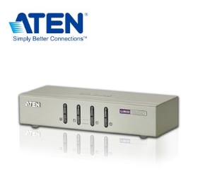ATEN 4埠 USB KVM多電腦切換器 (按鍵切換,non-HotKey)